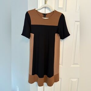 H&M Mama Neutral Colorblock Maternity Dress